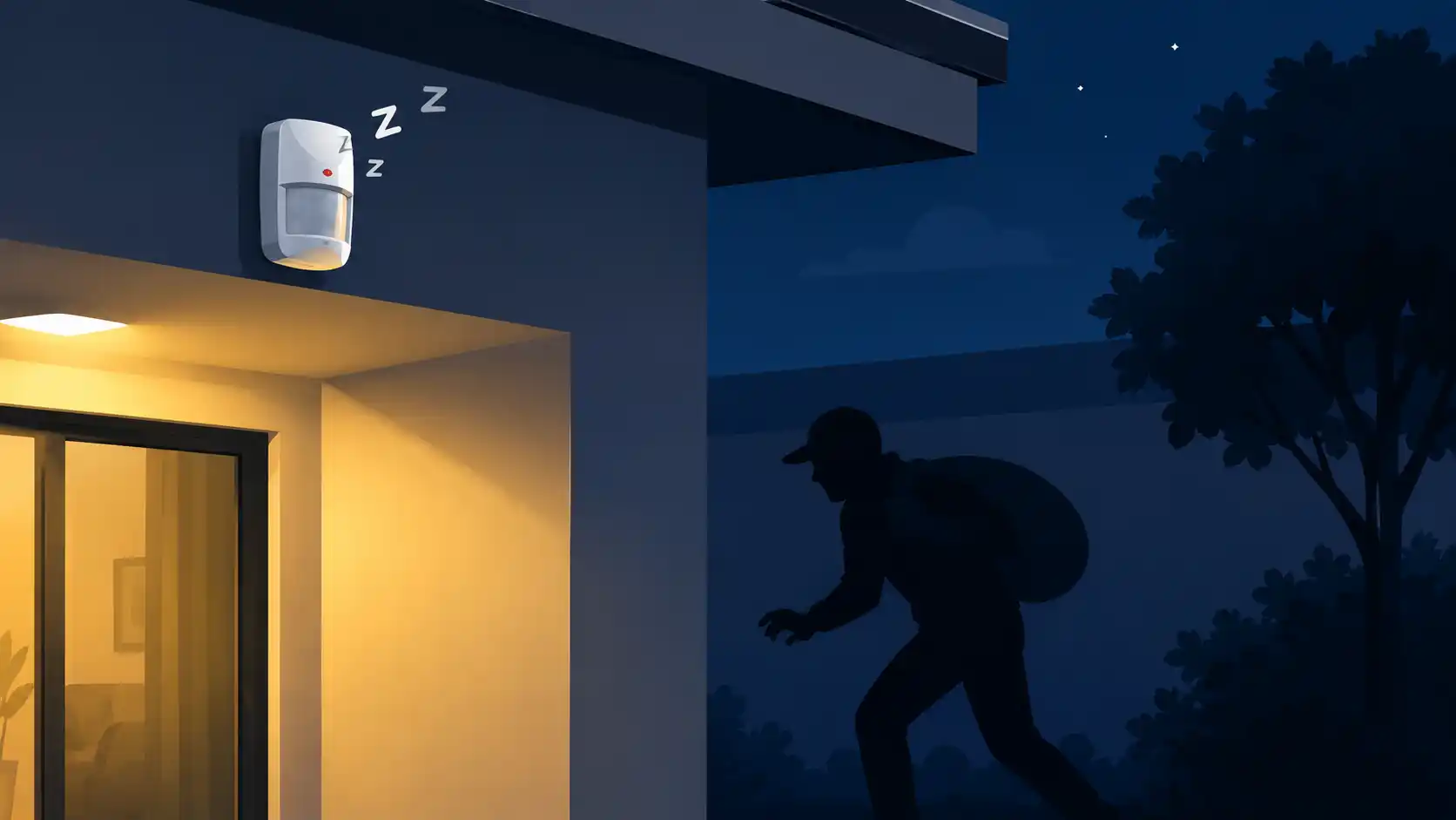 Sensor de presença não detecta movimento