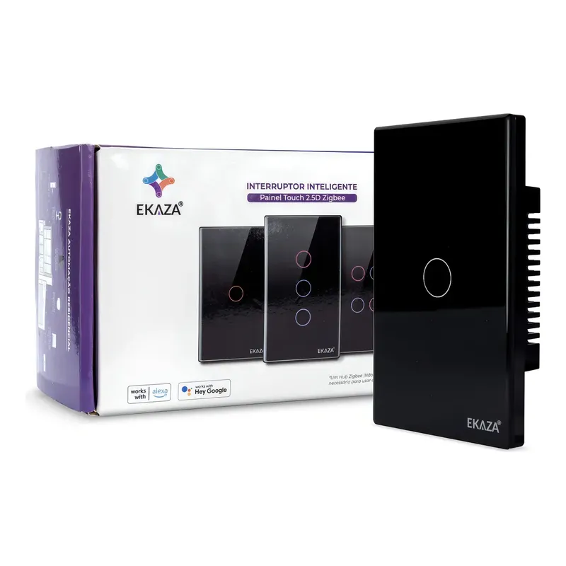 Ekaza Interruptor Inteligente 1 Botão Zigbee
