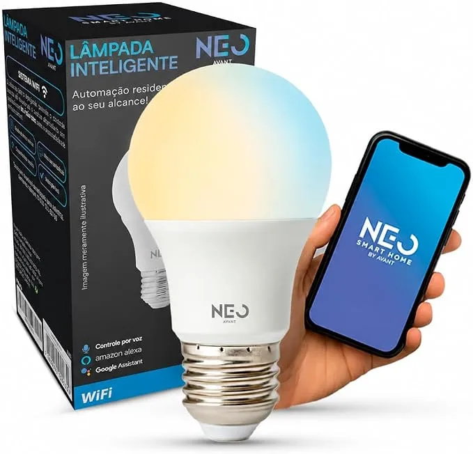 Lâmpada LED Pera Smart Wi-Fi 10W Neo Avant
