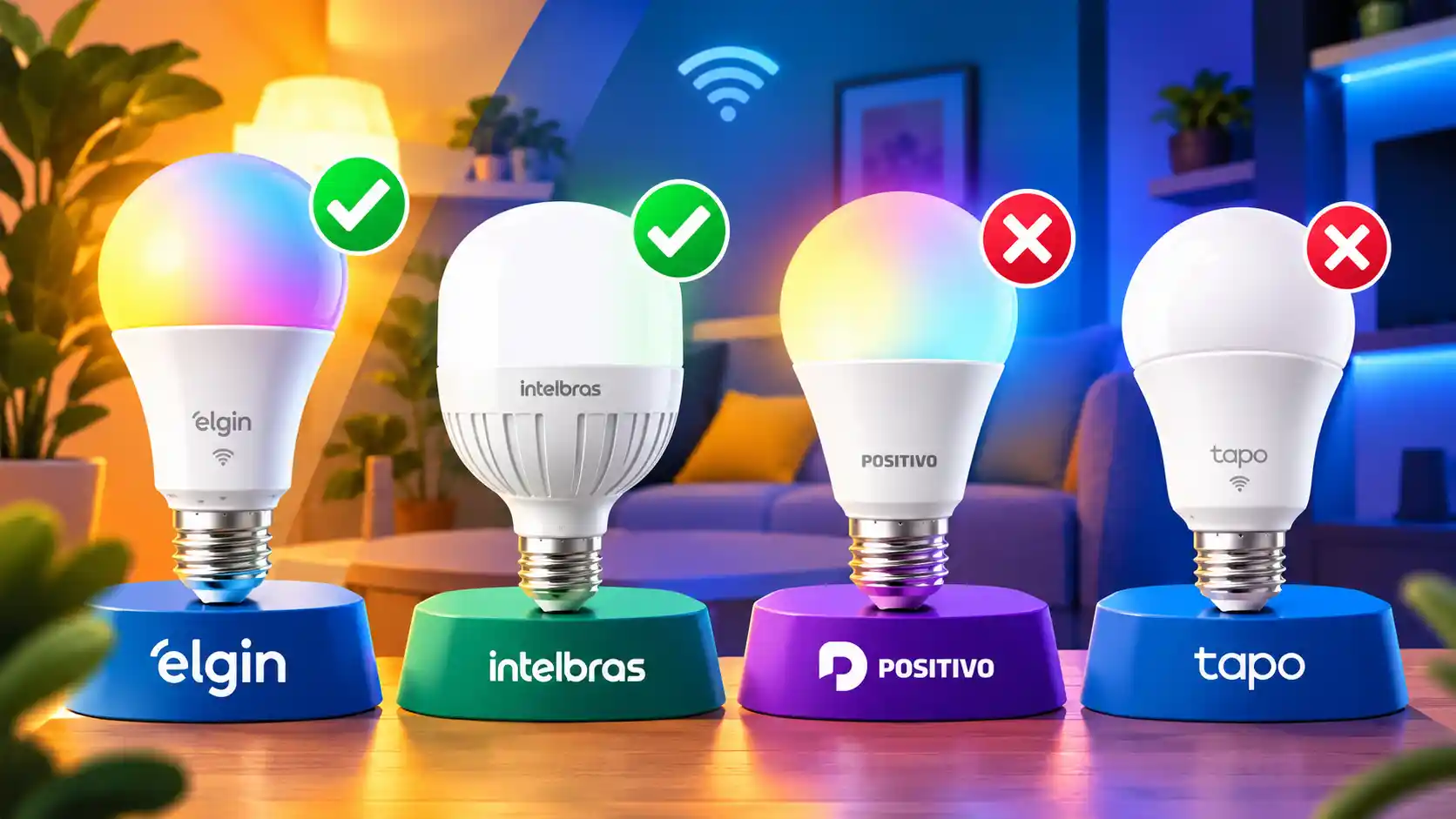 Qual Melhor Lâmpada Inteligente até R$50: Comparativo Completo