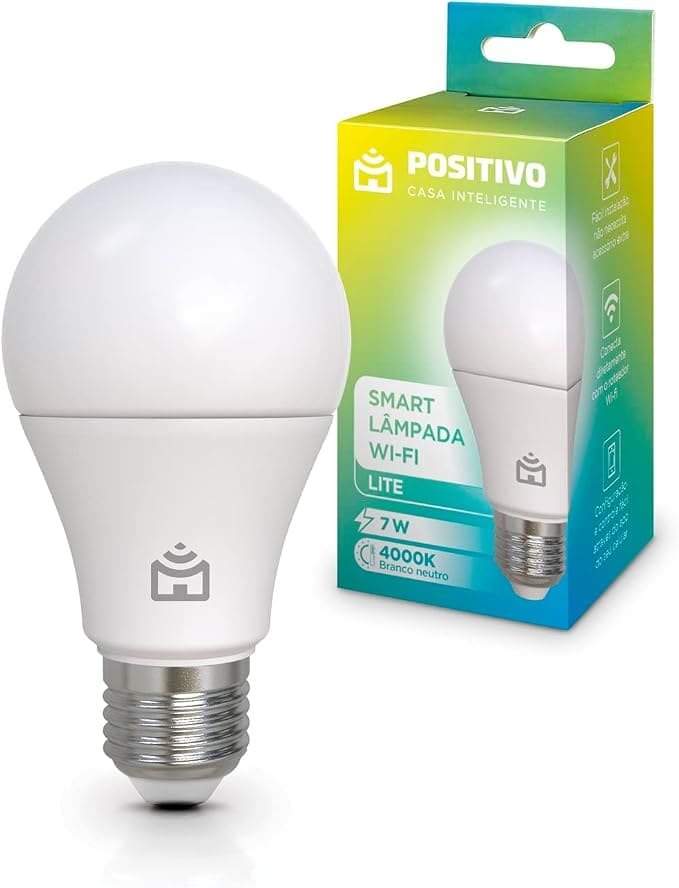 Lâmpada Positivo Smart Wi-Fi Lite 7W branco